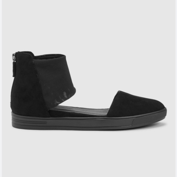 Eileen Fisher Women Powell  Back Zip Suede Platform Clogs Sandals shoes 9.5 - Picture 1 of 11